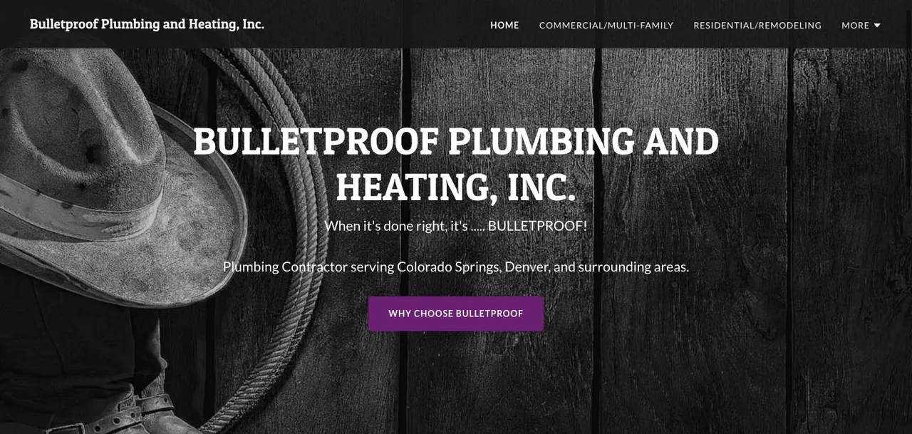 Bulletproof Plumbing and Heating, Inc. cover