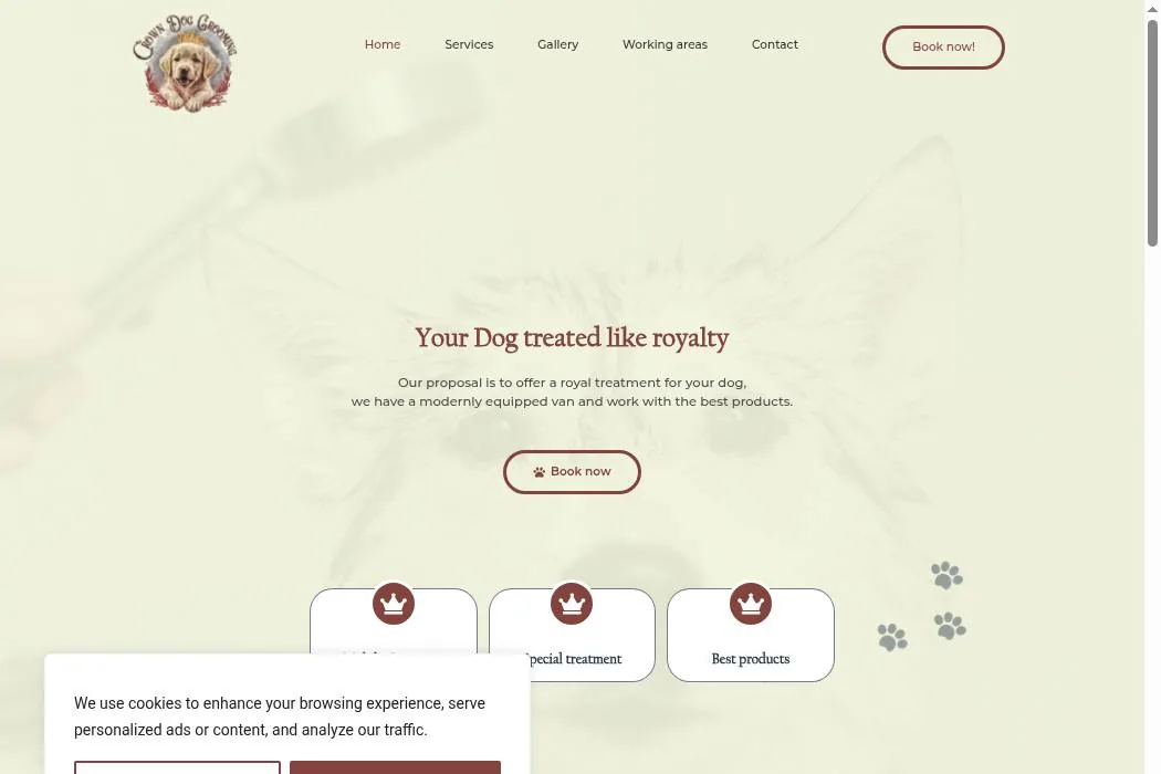 Crown Dog Grooming cover