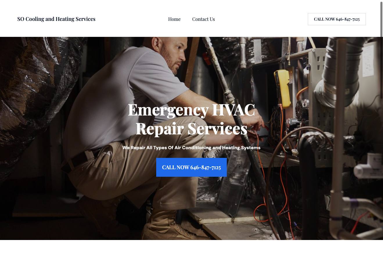 SO Cooling and Heating Services cover