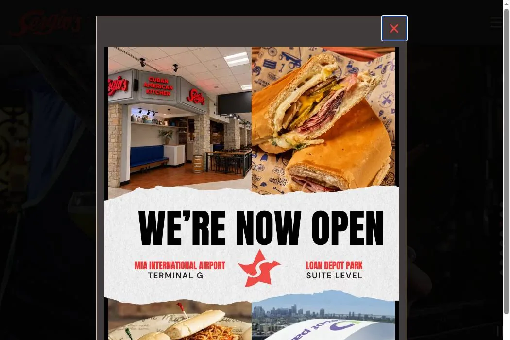 Sergio's Cuban Restaurant cover
