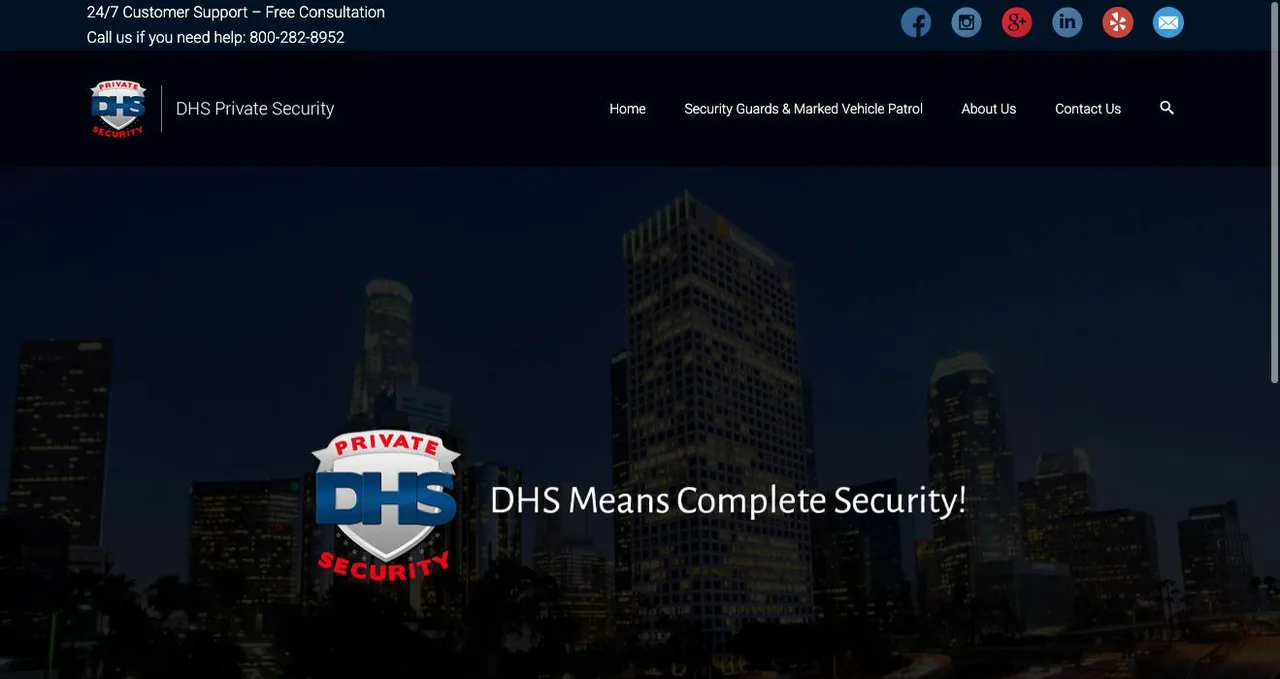 DHS Private Security, Inc cover