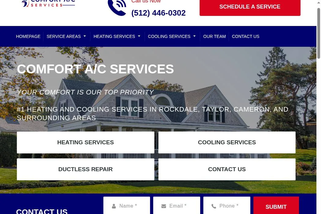 Comfort A/C Services cover