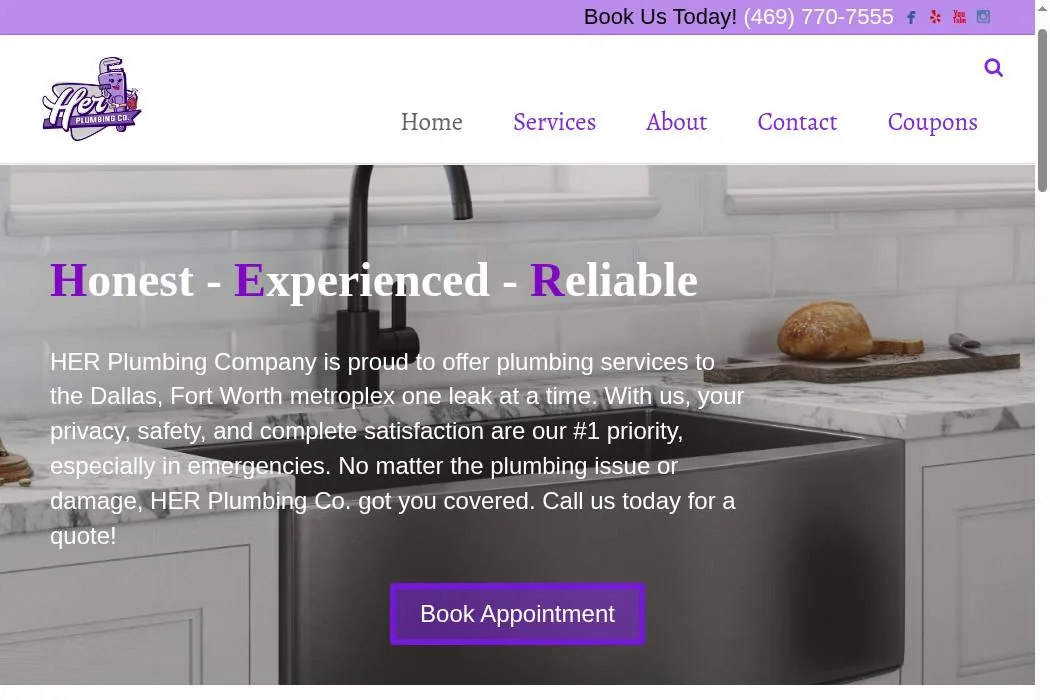 HER Plumbing Co. cover