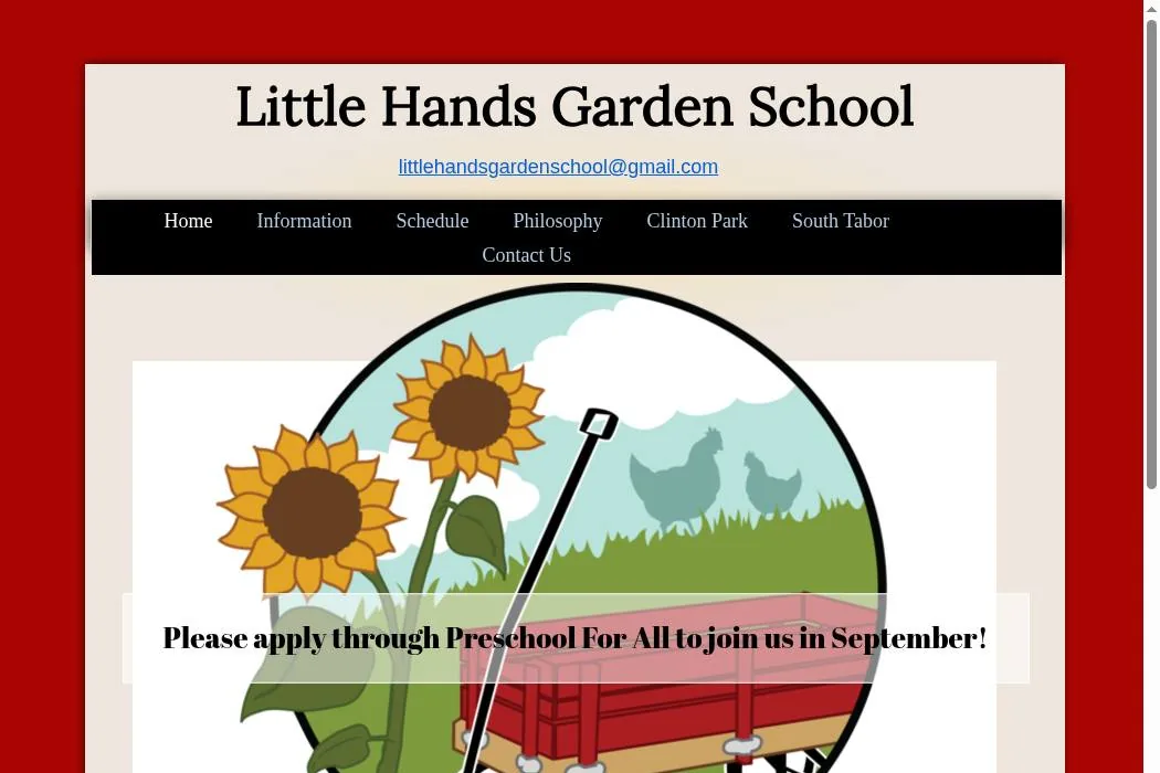 Little Hands Garden School cover