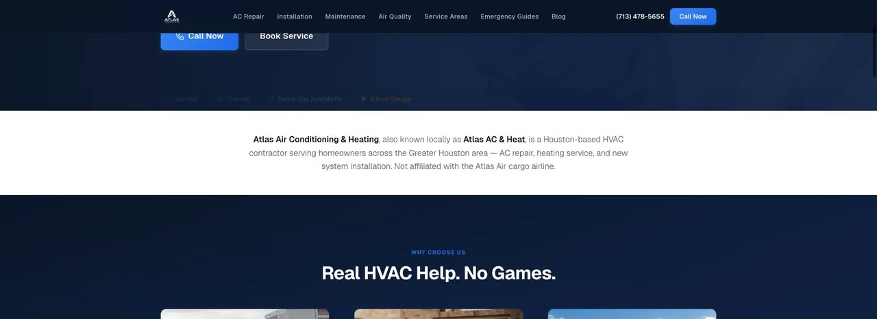 Atlas Air Conditioning & Heating cover