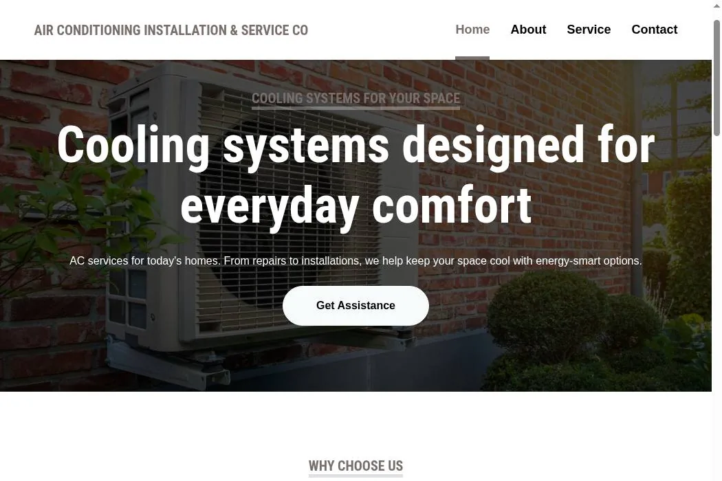 Air Conditioning Installation & Service Co cover