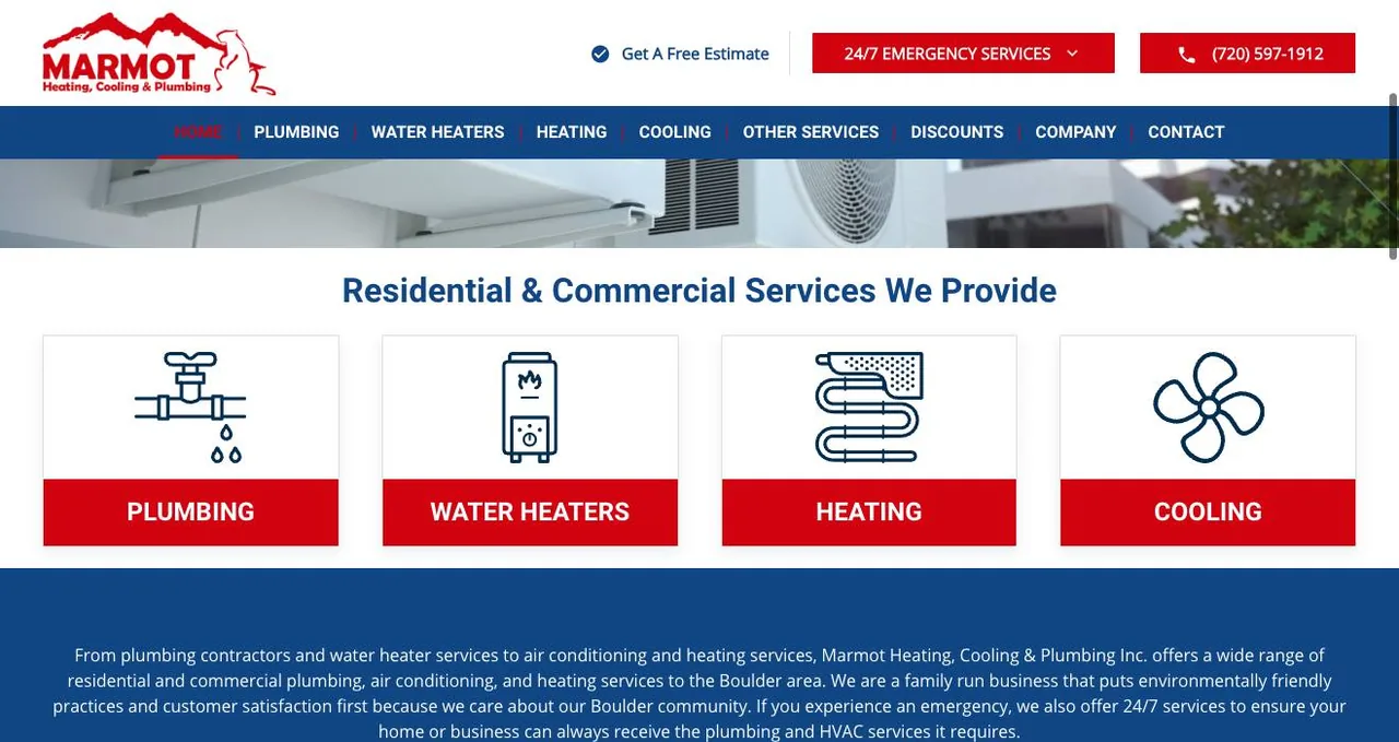 Marmot Heating, Cooling & Plumbing Inc. cover