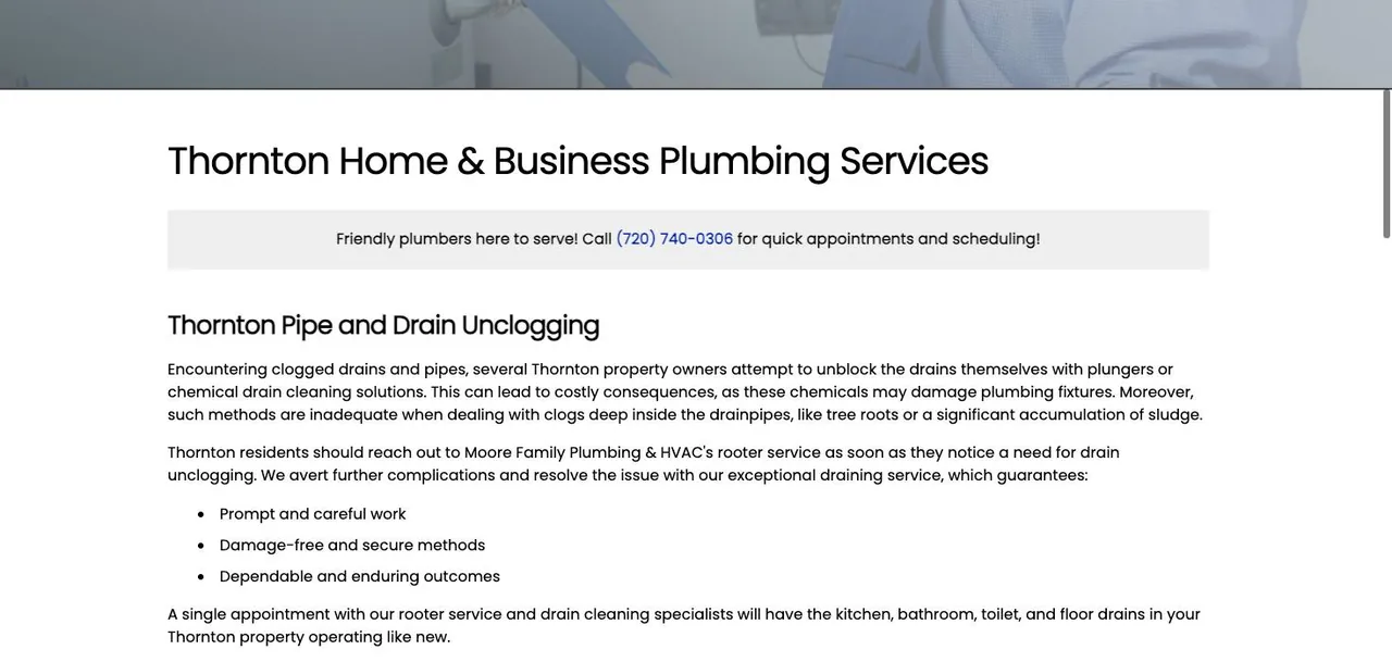 Moore Family Plumbing & HVAC cover