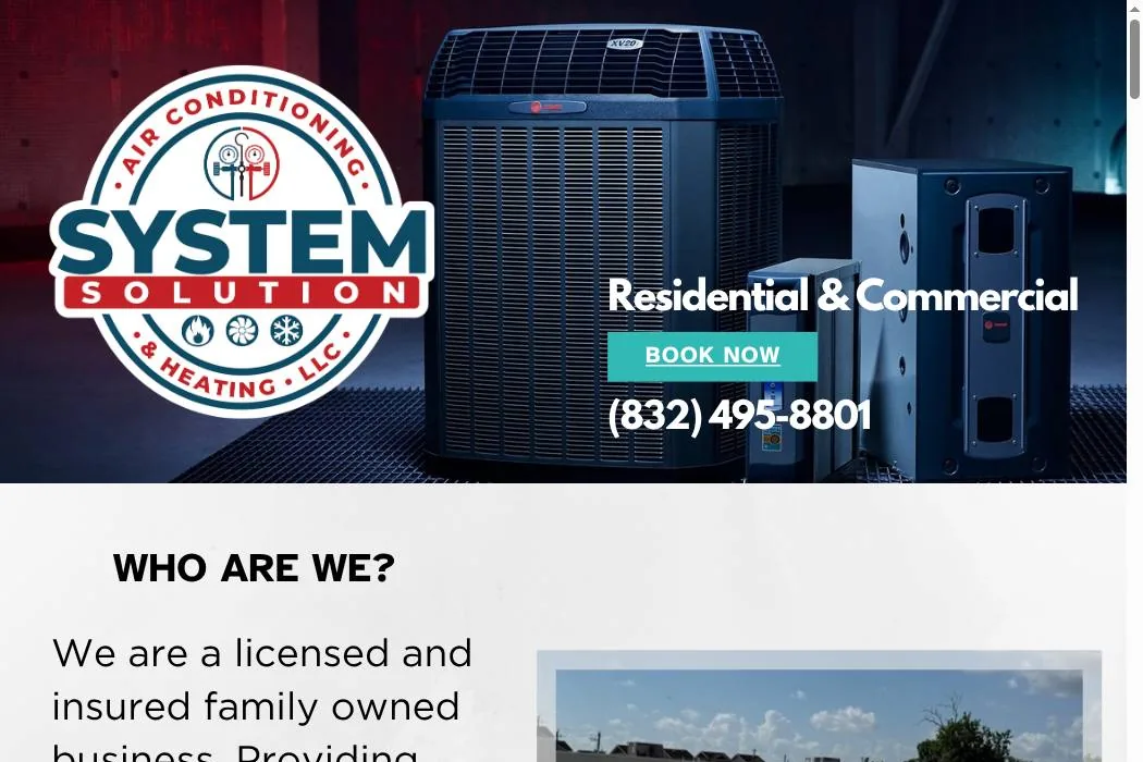 System Solution Air Conditioning & Heating LLC cover
