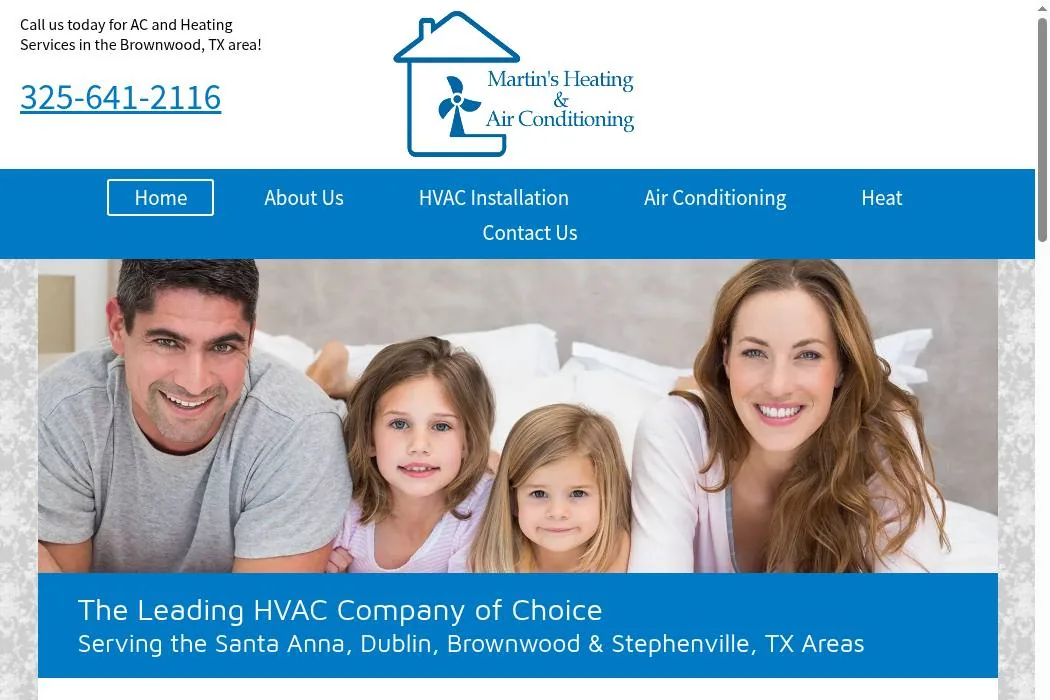 Martin’s Heating & Air Conditioning cover