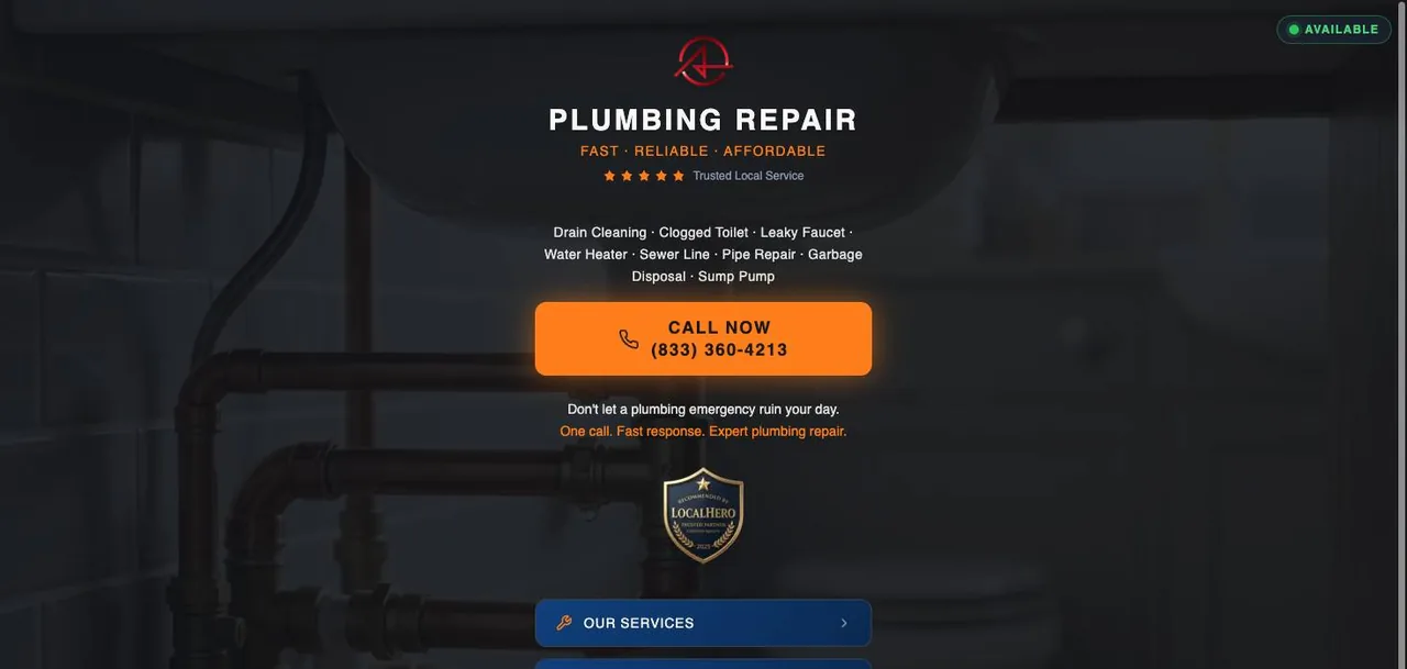 PLUMBING REPAIR cover