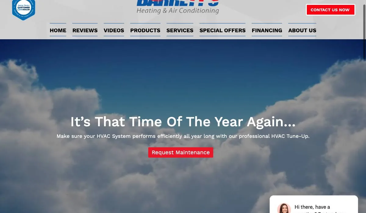 Barrett's Heating & Air Conditioning LLC cover
