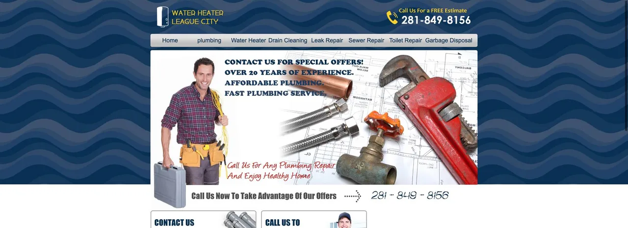 Water Heater League City cover