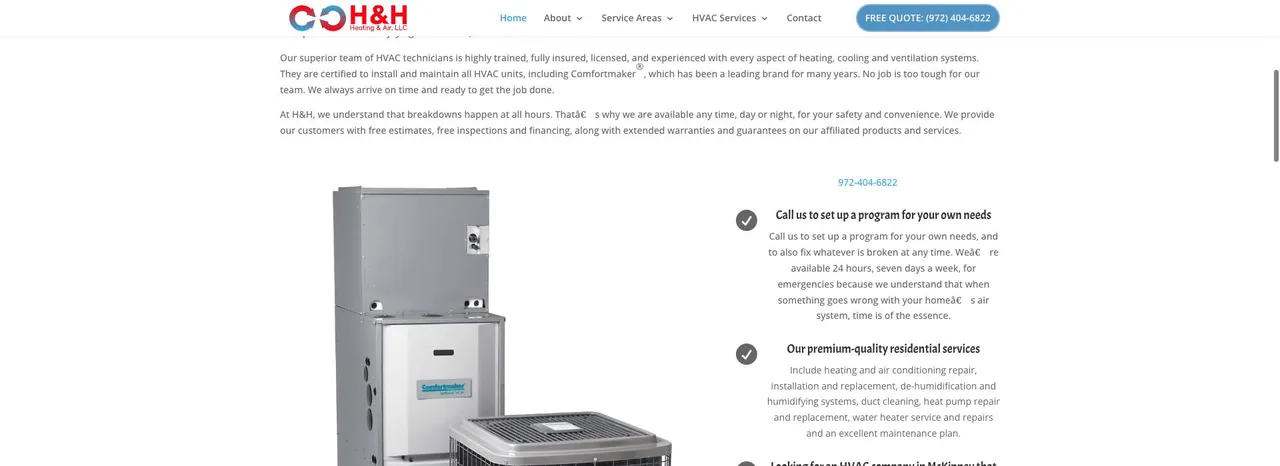 H& H Heating and Air, LLC cover