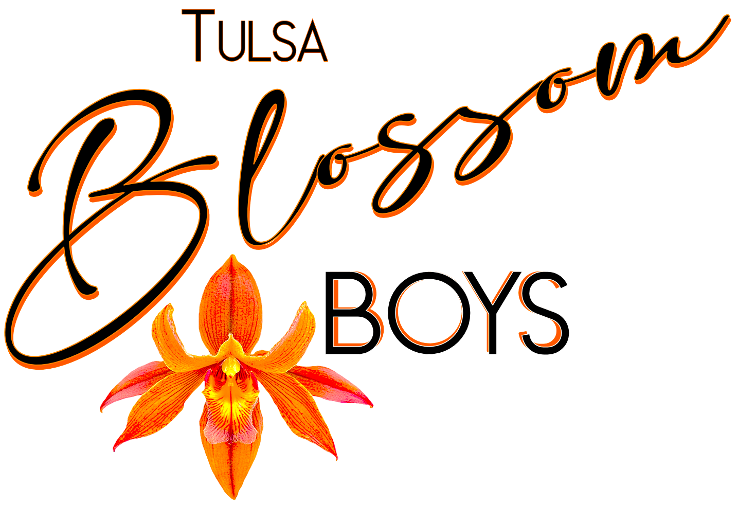 TULSA BLOSSOM BOYS --- Wild Orchid logo
