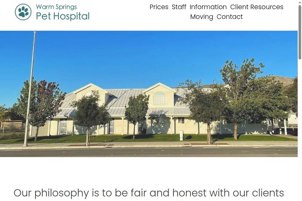 Warm Springs Pet Hospital cover