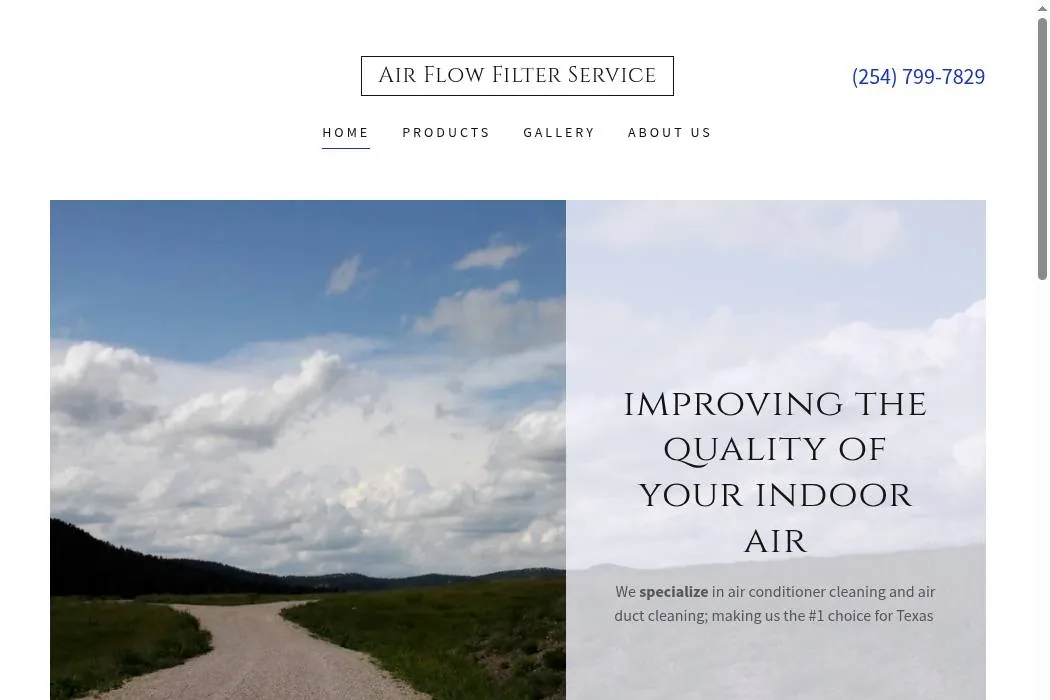 Air Flow Filter Service cover