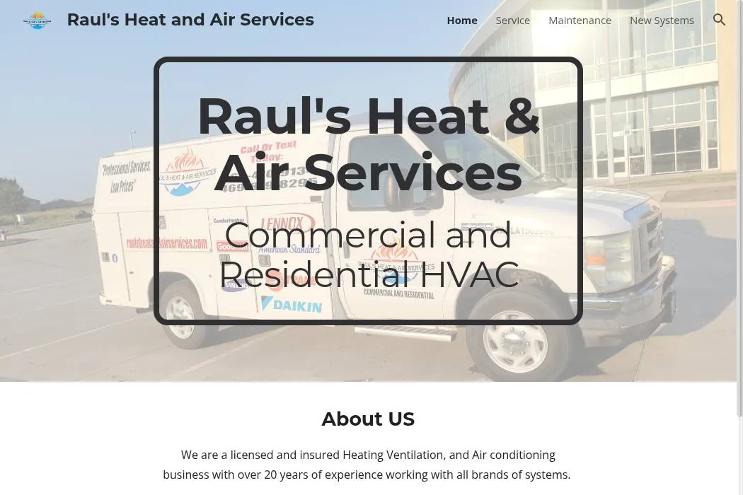 Raul's Heat & Air Services cover