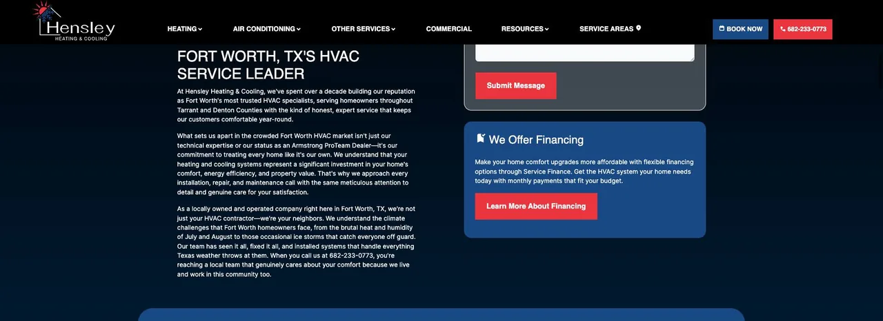 Hensley Heating & Cooling cover