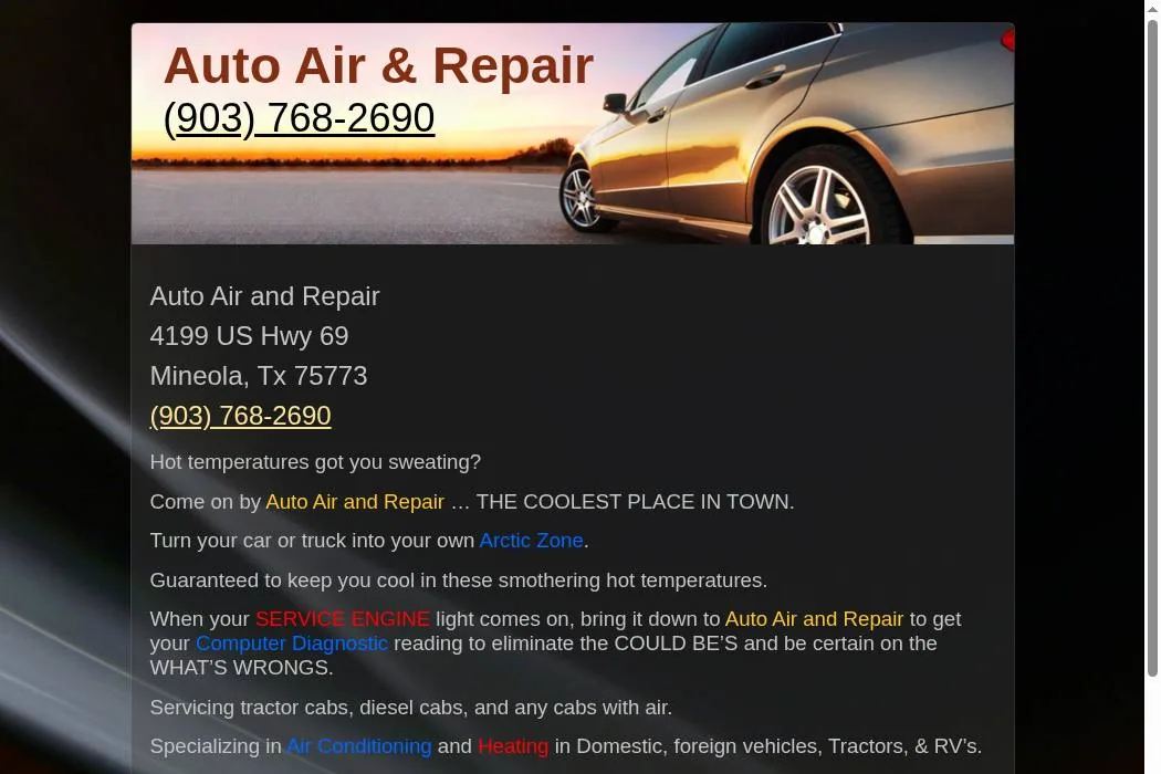 Auto Air & Repair cover