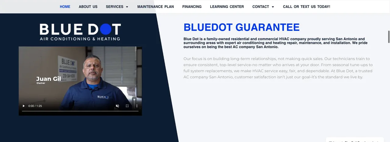 Blue Dot Air Conditioning & Heating cover