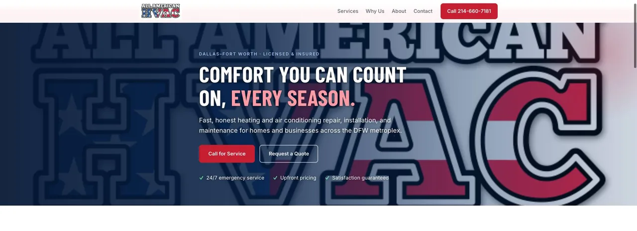 All American HVAC cover