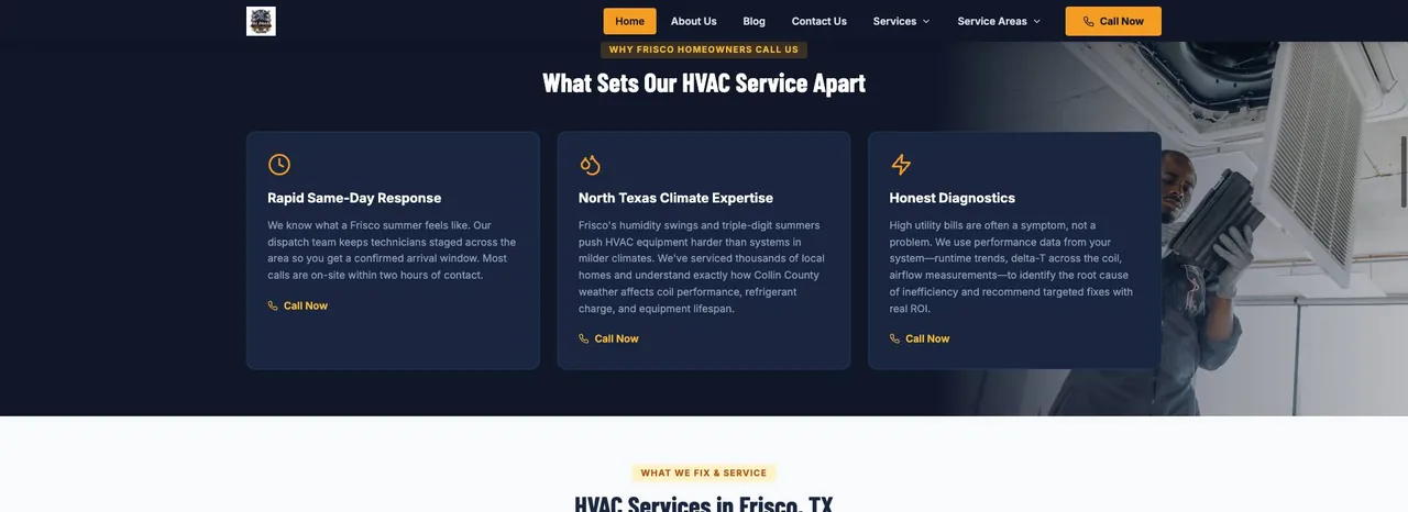 Alpha HVAC Repair Frisco cover