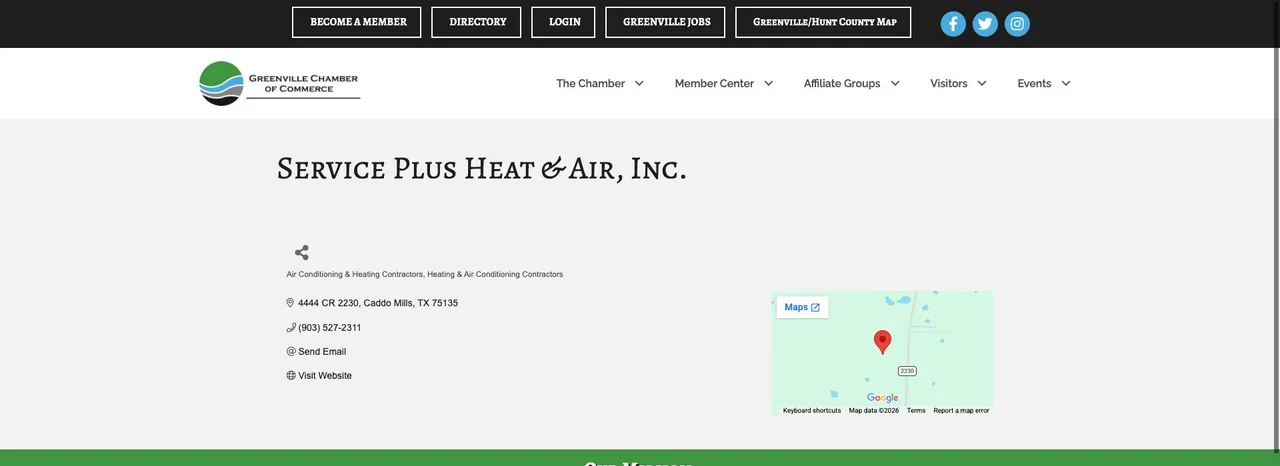 Service Plus Heat & Air, Inc. cover