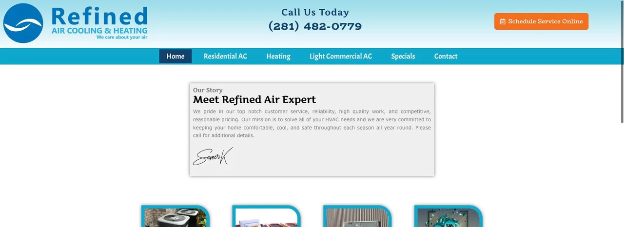 Refined Air Cooling & Heating cover
