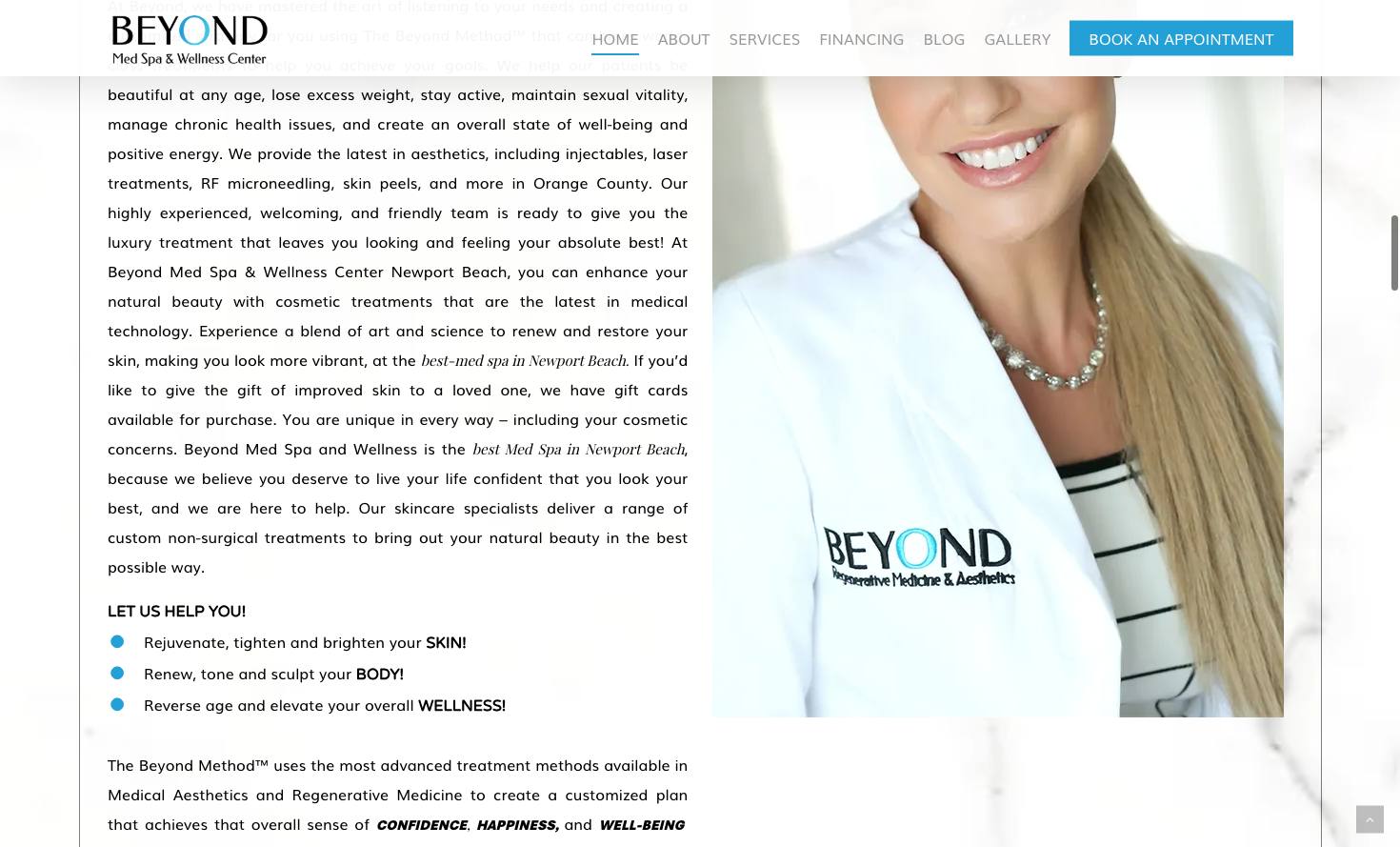 Beyond Medical Spa & Wellness Center cover