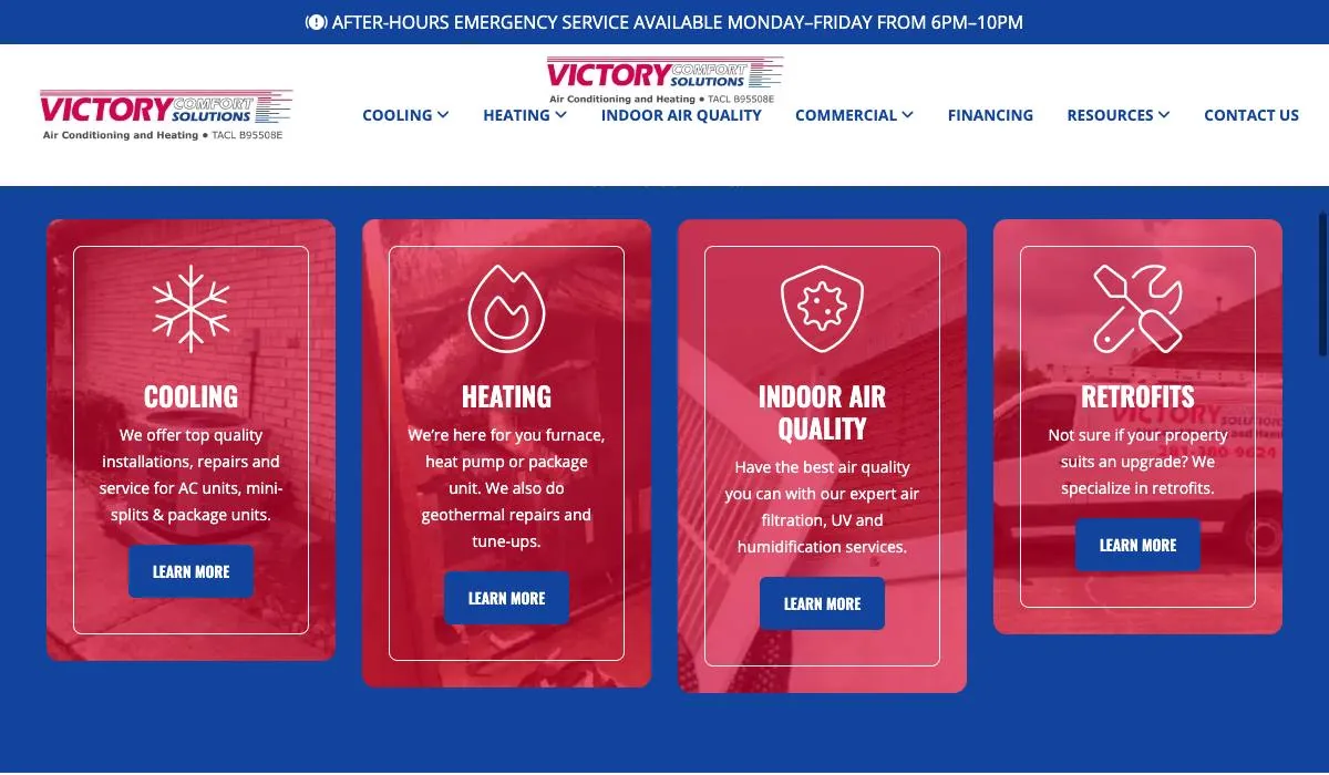 Victory Comfort Solutions cover
