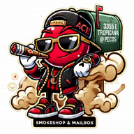 Tropicana Smoke Shop & Mailbox logo
