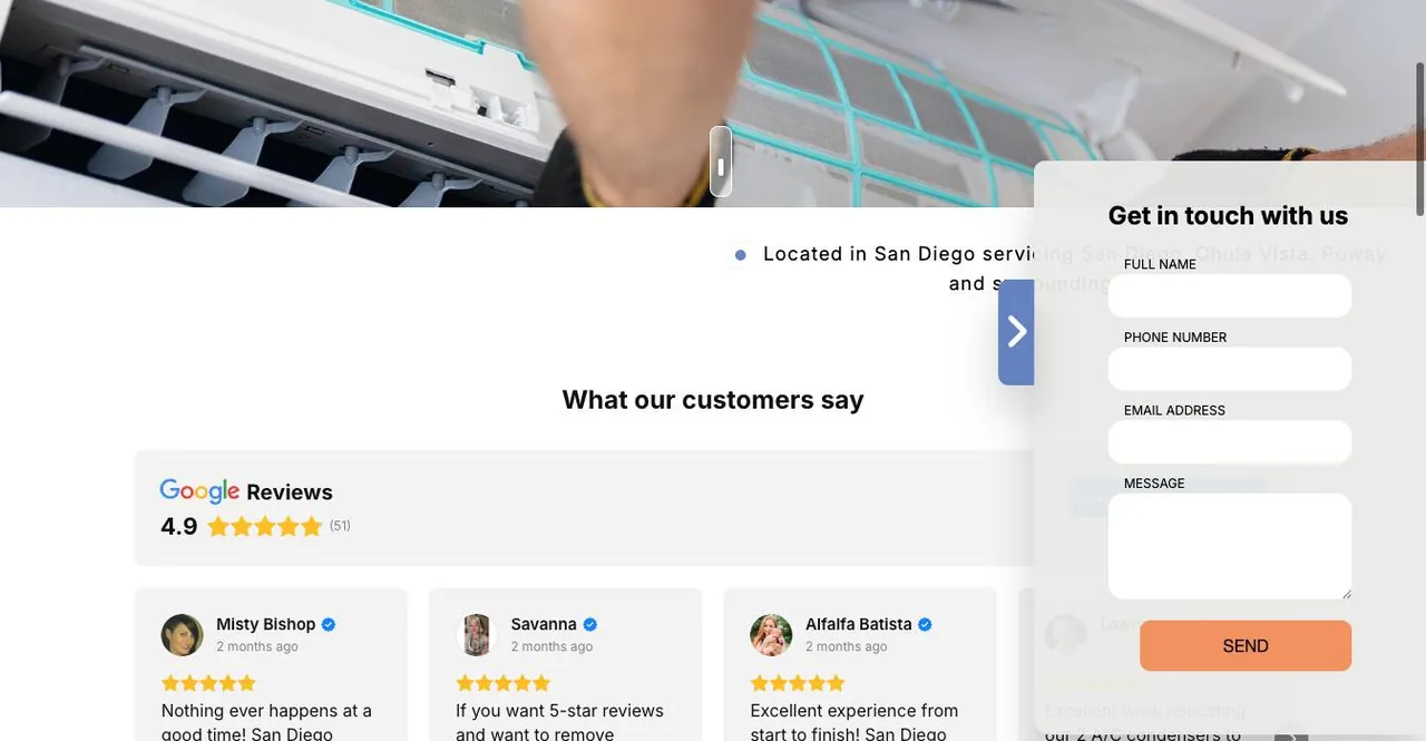 San Diego Air Comfort Heating & Air Conditioning cover