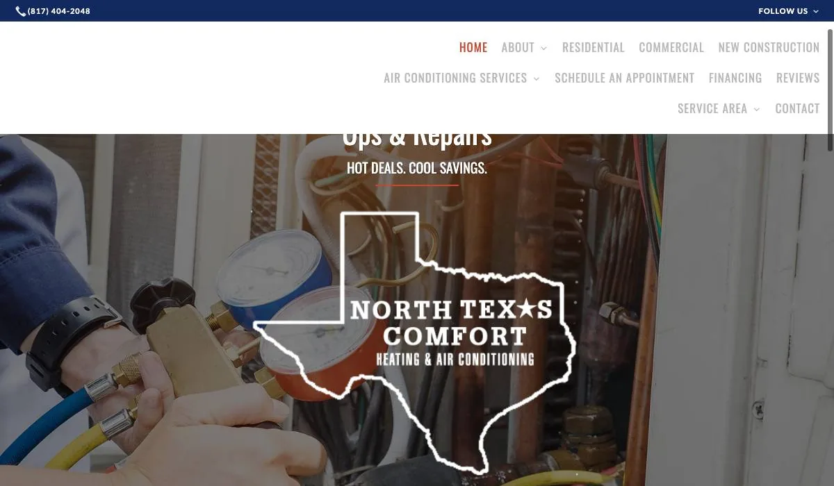 North Texas Comfort Heating and Air Conditioning cover