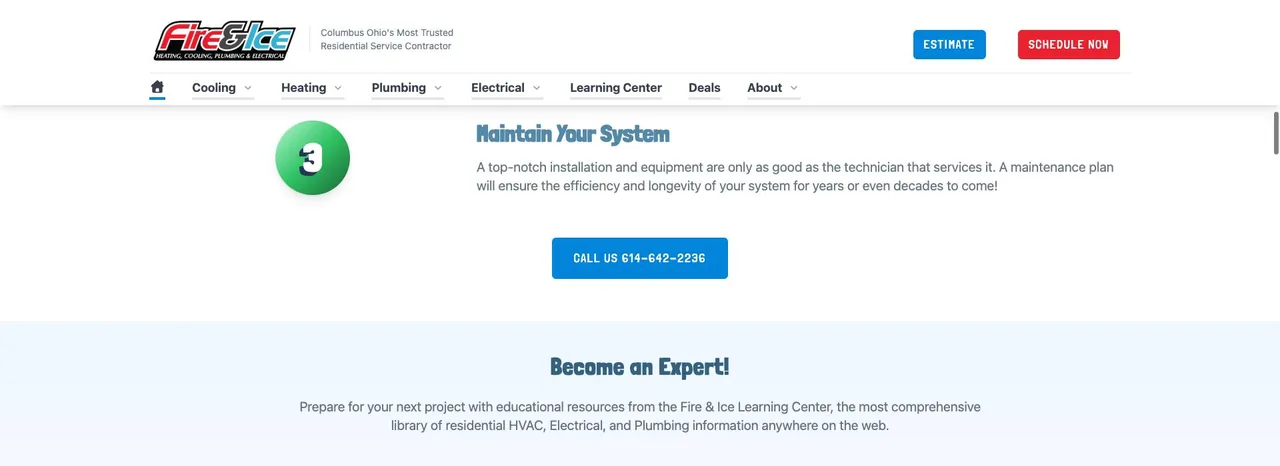 Fire & Ice Heating, Cooling, Plumbing & Electrical cover