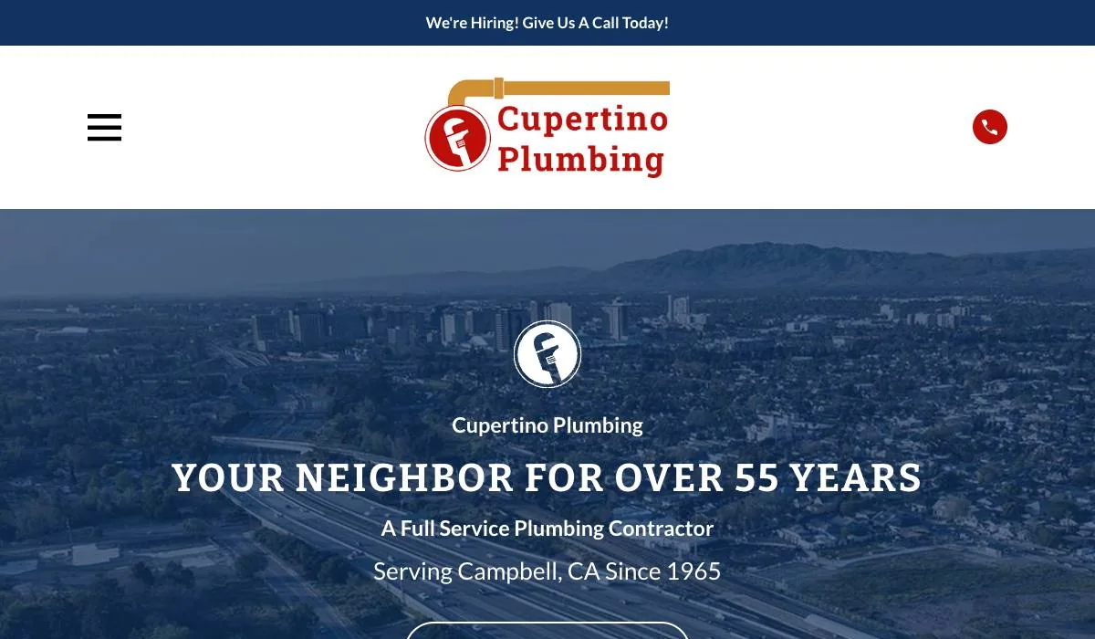 Cupertino Plumbing cover