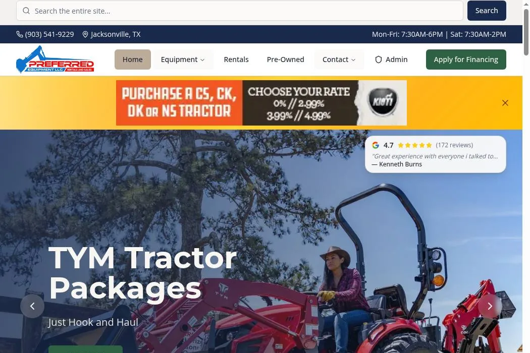Preferred Equipment LLC cover