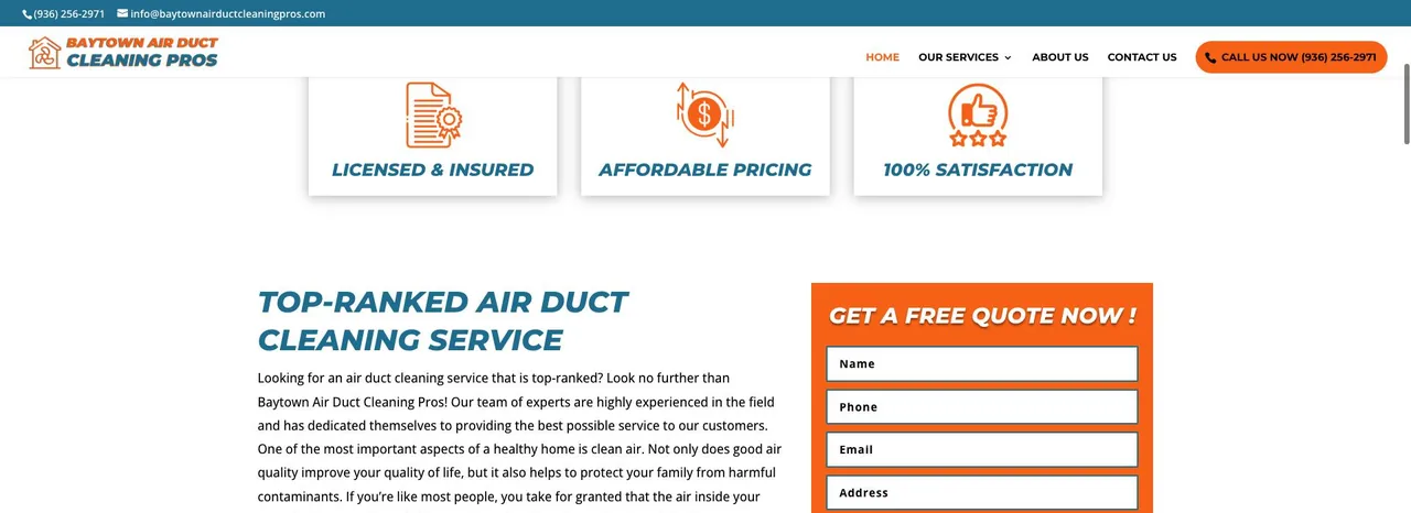 Baytown Air Duct Cleaning Pros cover