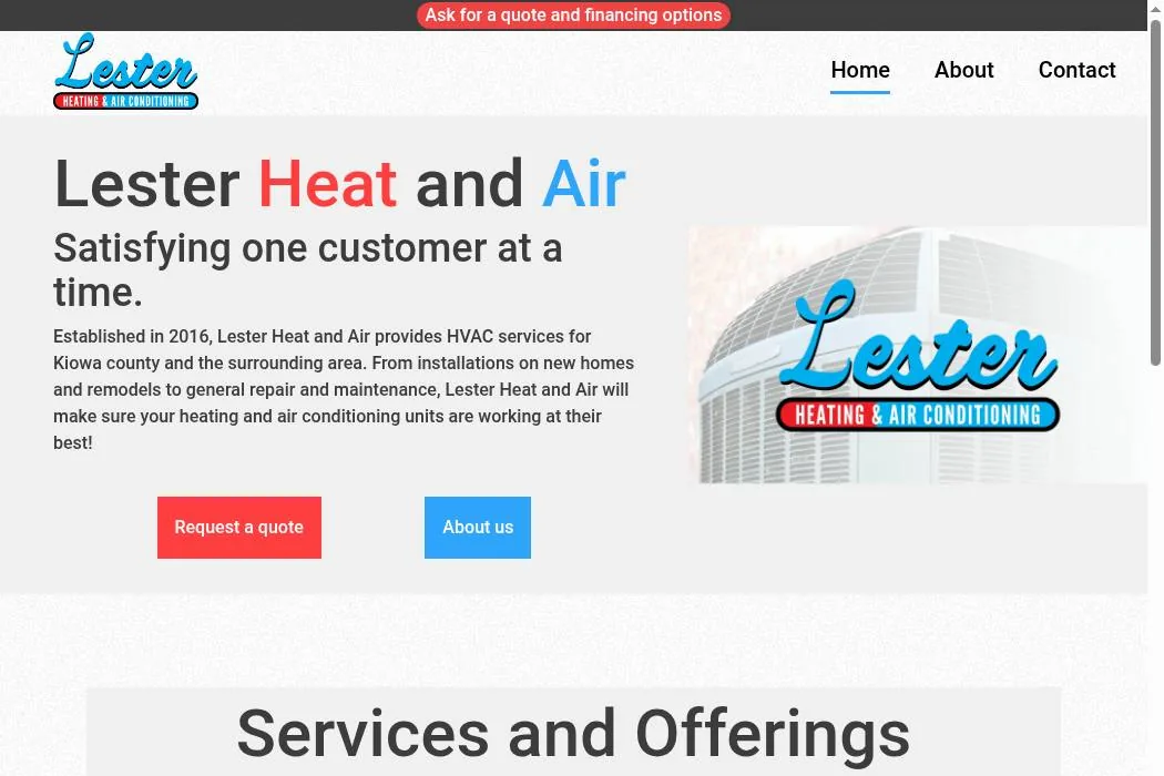 Lester Heat and Air cover