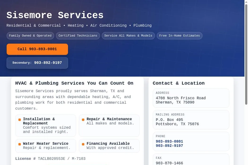 Sisemore Services cover