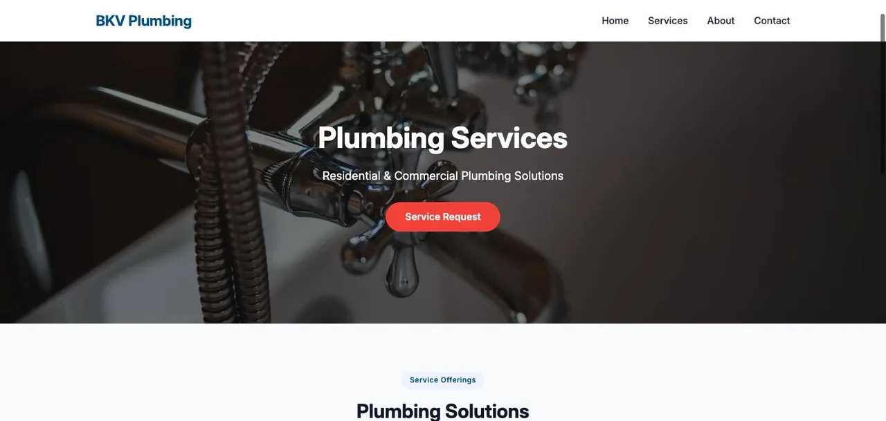 BKV Plumbing cover