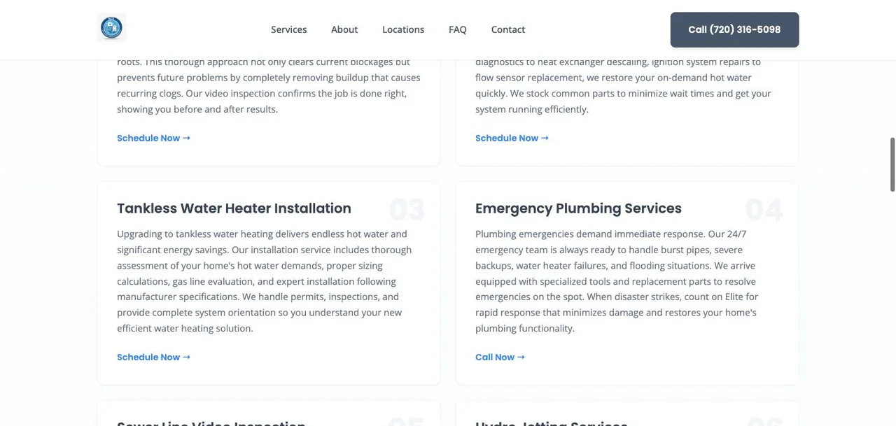 Elite Drain Cleaning & Tankless Water Heater Repair cover
