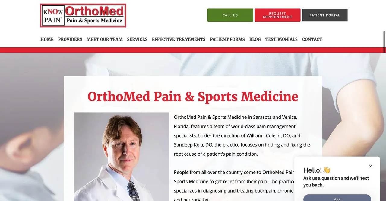 OrthoMed Pain & Sports Medicine cover