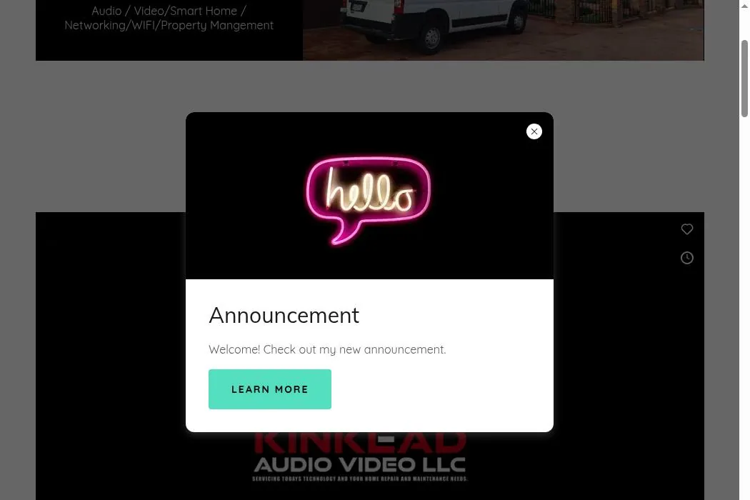 Kinkead Audio/Video and Home Services cover