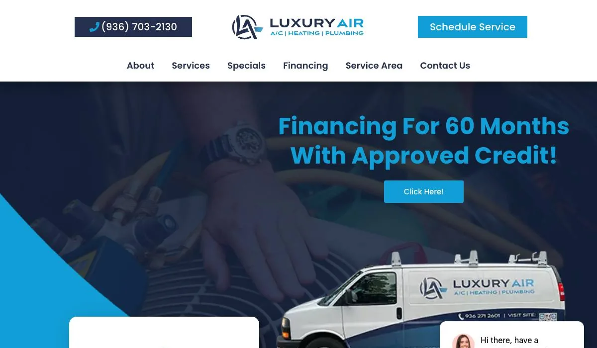 Luxury Air A/C & Heating cover