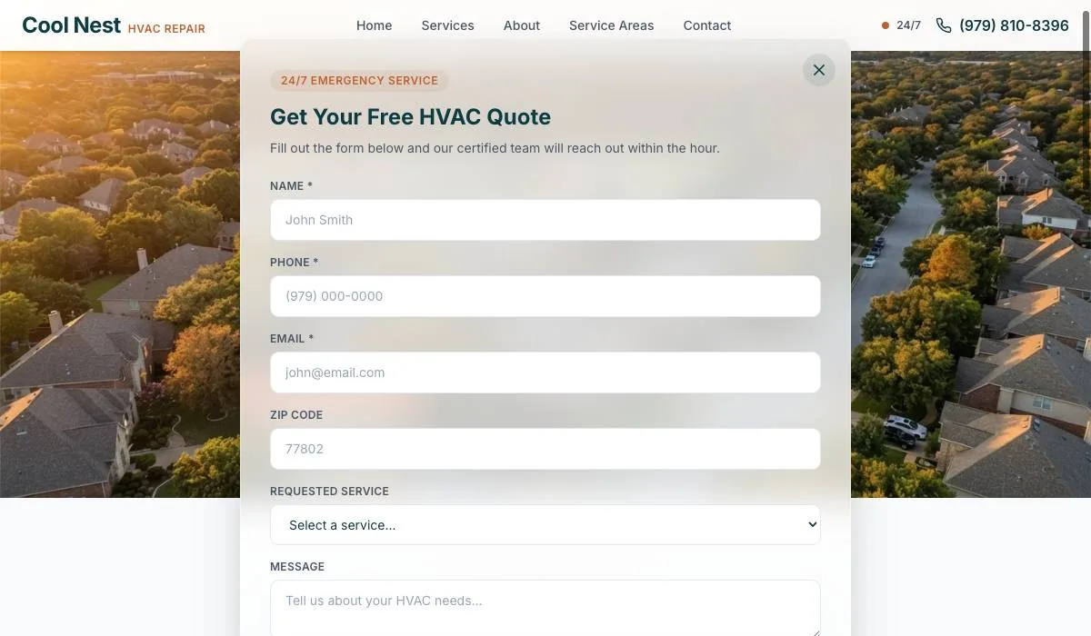 Cool Nest HVAC Repair cover