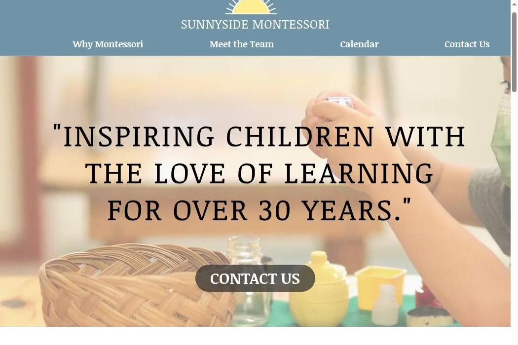 SUNNYSIDE MONTESSORI cover