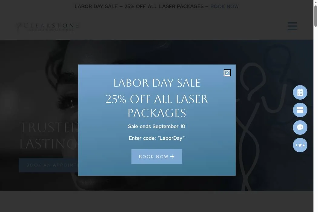 Clearstone Laser Hair Removal & Med Spa cover