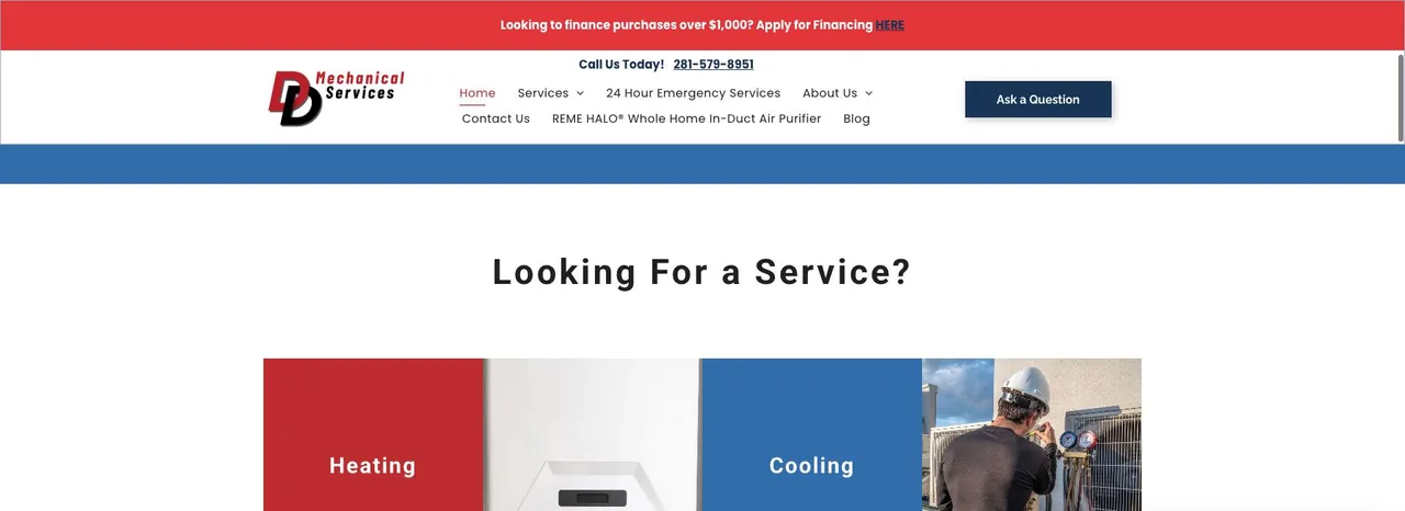 DD Mechanical Services cover