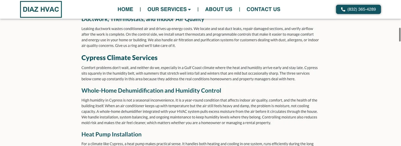 Diaz HVAC cover